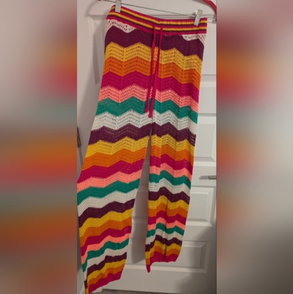 Gold & Silver Knit Pants